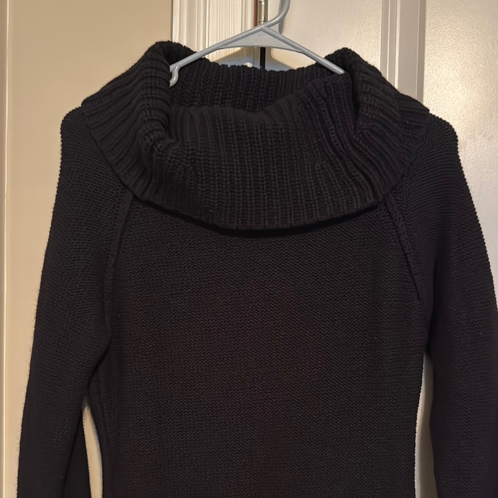 Women's Black Cowl Neck Sweater